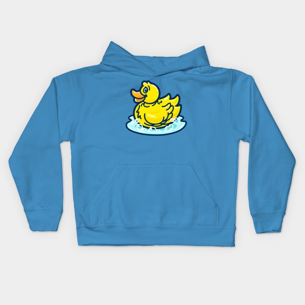 Rubber Duckie Kids Hoodie by DangerHuskie